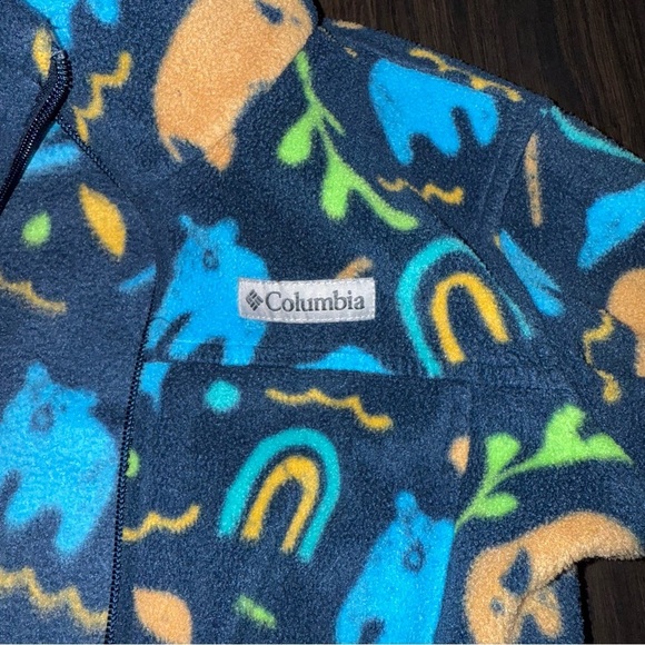 Boys Columbia Zing Fleece Animal Bear Buffalo Rainbow - Picture 3 of 5